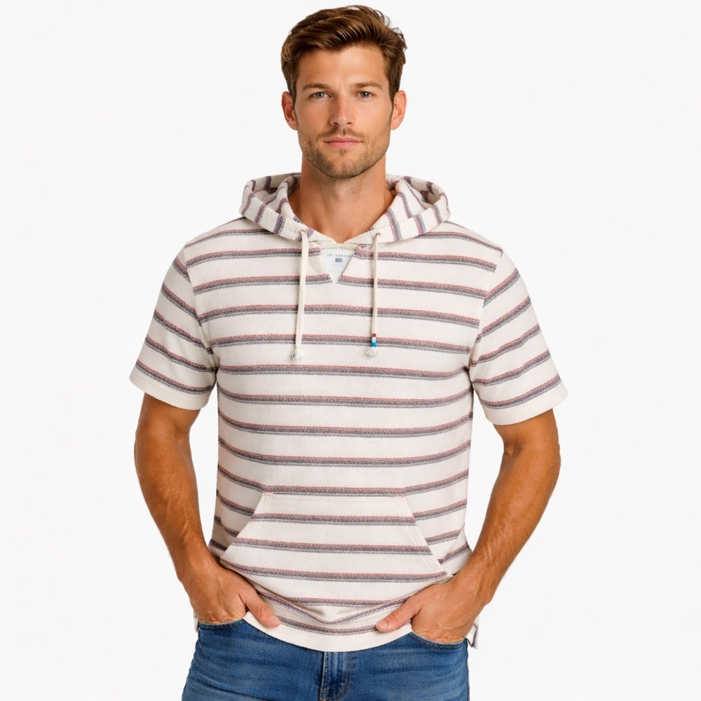 Sol Angeles Short Sleeve Hoodie Lightweight Hooded Pullover XL